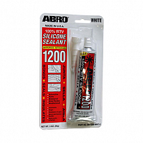 ABRO герметик БЕЛЫЙ силиконовый 1200 SS-1200-WHT-3 85г 1/12шт